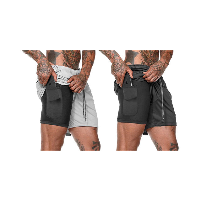 Shorts SS Pro - 2 em 1 Esportivo Camada Dupla