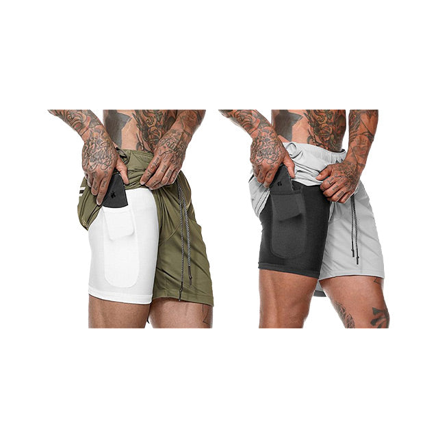 Shorts SS Pro - 2 em 1 Esportivo Camada Dupla